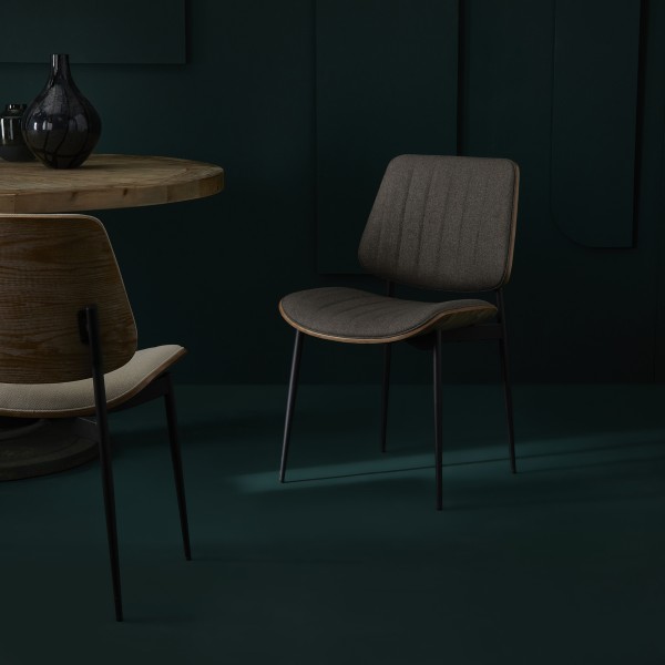 Lot de 2 Chaises Giselle taupe
